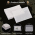 PH PandaHall 50pcs Translucent Envelopes, 6.9x 4.9'' Glassine Envelopes, White Clear Paper for Greeting Cards