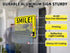 2 Pack 10"x7" Smile You're on Camera Signs Video Surveillance Signs Outdoor, Rust-Free Aluminum Warning Sign, UV