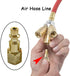 10PCS 1/4 Inch NPT Female Industrial Air Hose Quick Connect Plug, Brass Finish Pneumatic Coupler Fitting Adapter