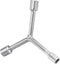 Y-Shaped 3 Way Socket Wrench, 8mm 10mm 12mm, 3-inch Length, CR-V Y-Type Hex Spanner Repair Tool, 1-Piece