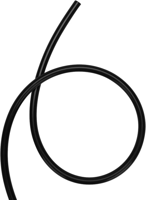 DERPIPR Food Grade Silicone Tubing - 1/4" ID x 3/8" OD High Temp Flexible Black Hose for Homebrewing, 8 Meters