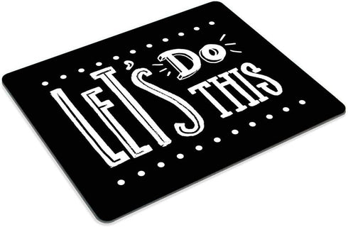 Smooffly Let's do This Motivational Quote Cute Rectangle Mouse Pad for Computers & Laptop
