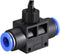 uxcell 10mm OD Pneumatic Air Flow Control Valve, Push-to-Connect Fitting, Union Straight, 5pcs