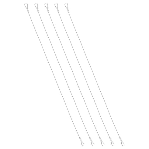 PATIKIL 1mmD x 20" L Outdoor Travel Security Cable, 5PCS 304 Stainless
