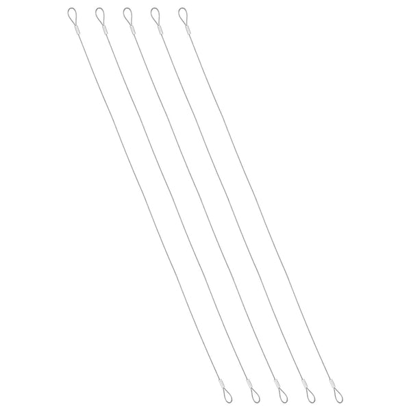 PATIKIL 1mmD x 20" L Outdoor Travel Security Cable, 5PCS 304 Stainless