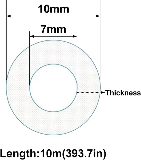 ECYC Ltd 32.8 7mm 10mm Feet Transparent Flexible Silicone Tubing, Soft Food Grade Silicone Tubes High Temperature Pure