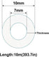 ECYC Ltd 32.8 7mm 10mm Feet Transparent Flexible Silicone Tubing, Soft Food Grade Silicone Tubes High Temperature Pure