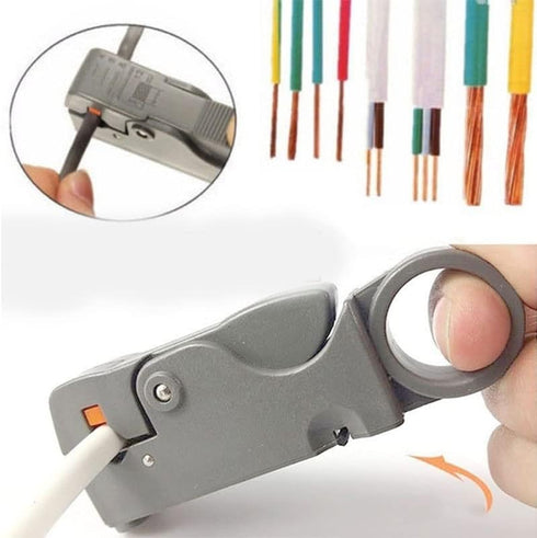 2 pcs Automatic Stripping Plier Cable Stripper Tools Double Blades Stripped Wire SS551
