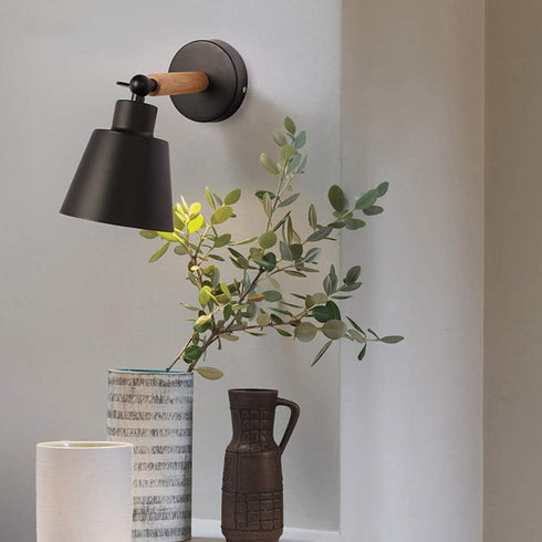 Mengjay E26 Wall Light Black Fixtures Nordic Wall Sconce Lamp Macaron Edison Copper lamp Holder Aisle Lights Corridor