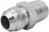 (2-PACK) 2404-10-08 Hydraulic Hose Adapter Fitting 5/8" Male JIC 37° Flare × 1/2" Male Carbon Steel