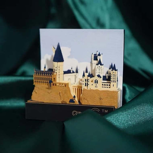 Tastefully 3D Memo Pad - 1Pc, 146 Sheets Carving Art Notepad, DIY Sticky Post for Office/Reading Room with Gift Box