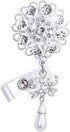 Handmade Bling Rhinestones Retractable Badge Reel, Name Badge Holder with Alligator Swivel Clip