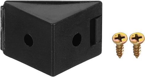 10Pcs 90 17.2x21x21mm uxcell Degree Plastic Corner Braces with Cover Cap, Nylon Shelf Right Angle Brackets with Screws
