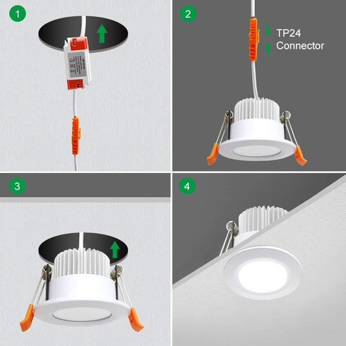 3 Inch 5W 120V, Dimmable 2700-6500K, (1 Pack) YGS-Tech Smart Recessed Lighting, WiFi LED Downlight Compatible