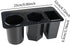 misppro 3 9.06x4.72x3.74 inch- Desk Side Storage Organizer Box with Compartments, Compact Lightweight Sturdy PP