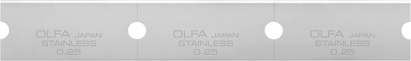OLFA 120mm Stainless Steel Razor Scraper Blades, 30 Blades (GSB-1S)