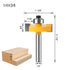 1/4 Inch Set, 3 6 Set (1/8", 1/4", 5/16", 3/8", 7/16", 1/2" (1/4 Inch) WSOOX Shank Rabbet Router Bit Pieces Rabbeting