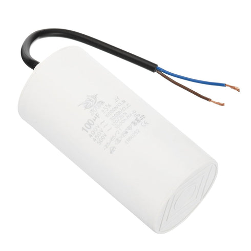 PATIKIL CBB60 100uf Running Capacitor, 1Pcs AC 450V 50/60Hz Cylinder 123x59mm for Water Pumps, Washing Machines
