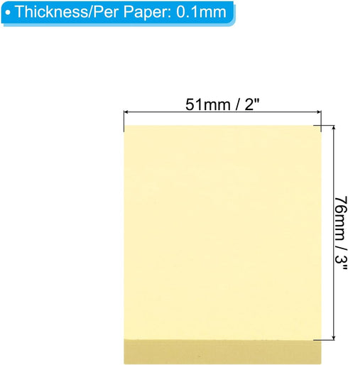 PATIKIL 2 x 3 Inch Sticky Notes, 12 Pack Self-Stick Note Pads Bright Color 100 Sheets/Pad Adhesive Memo Post for Home Office Business, Yellow