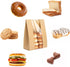 100pcs 13.7 8.3 3.5 Inch 120 Paper Bread Bags for Homemade Bread, Sourdough Bags with Window, x x Large Brown Kraft