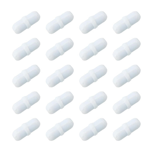 MECCANIXITY Magnetic Stirrer Mixer Stir Bar Rod, 15mm PTFE Coating Magnet for Laboratory, 20 Pcs
