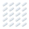 MECCANIXITY Magnetic Stirrer Mixer Stir Bar Rod, 15mm PTFE Coating Magnet for Laboratory, 20 Pcs