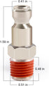Automotive T-Style Air Plug, 1/4" NPT Male Pneumatic Plugs, Air Compressor Accessories Fittings(10-PACK) by ChillWaves