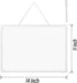 Double Sided White Board Dry Erase, 11" x 14" Mini Hanging Whiteboard for Home School Office
