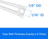 1/16" 1/8" (16.4 Quickun Pure Silicone Tubing, ID x OD High Temp Food Grade Tube Pure Silicone Hose Tube for Home