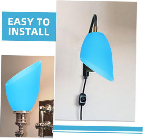 Bulb Horseshoe Lamp Shade Plastic Replacement for Oblique Design Easy Installation Warm Lighting for Decor Versatile