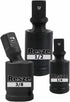 3 Pcs Universal Joint Swivel Socket Adapter Set, 1/4", 3/8" & 1/2" Drivers, Full Impact Grade Wobble Socket Wrench