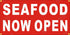Alice Graphics 22" 44" X SEAFOOD NOW OPEN Vinyl Banner Sign, Existing Text Change Available (Optional)