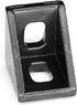 20Sets Black 2020 Series Aluminum Extrusion Profile Connector Set, 20Pcs Corner Brackets with T-Nuts