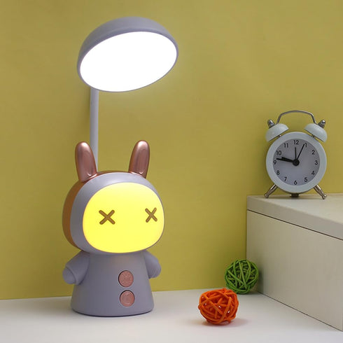Kids Desk Lamp with Night Light Cute Cartoon Lamp 360 Goose Neck LED Folding Reading Light for Bedroom Children Bedside Study Table Lamp (Purple) by TEBOCR
