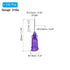 PATIKIL 21Ga x 0.5 Inch Dispensing Needle Tips, 50Pcs Stainless Steel and Plastic Glue Needle Tube Blunt Tips with Luer Lock for Glue Oil Applicator, Purple