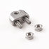 1/8 Inch M3 Wire Rope Cable Clip Clamp, 304 Stainless Steel U Bolt Saddle Fastener, 22 Packs