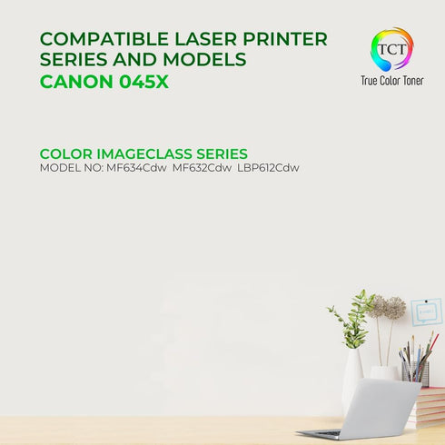 TCT Premium Compatible Toner Cartridge Replacement for Canon 045H Magenta High Yield (2,200 Pages)