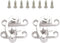 Yetaha 2PCS Antique Box Hasp Latch - Decorative Horn Lock Silver Hook Buckle Clasp Small Hardware for Wooden Jewelry
