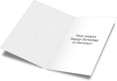 Prime Greetings Funny Dog Birthday Card with German Shepherd, Eco-Friendly Thick Card Stock, 5in x 7.75in