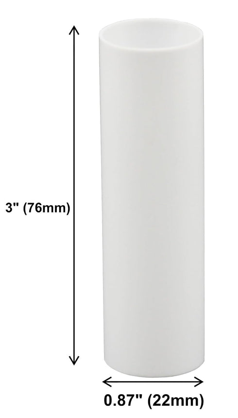 3" 3 Inch Set 12 Creative Hobbies White Plastic Candle Covers Sleeves Chandelier Socket Covers ~ Candelabra Base |