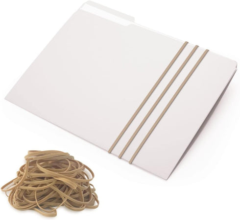 UPG225117B Rubber Bands, Upgrade Office Supply, Size #117B (7" x 1/8"), Natural Crepe, Made in USA (1 Pound Box)