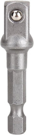 Power Drill Socket Adapter Set for Drills - 3pcs 1/4", 3/8", 1/2" Hex Square Socket Wrench Bit Nut Driver