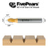 60 1/4 inch 1/4 inch FivePears V Groove Router Bit Degree Shank, Cutting Diameters, Carbide CNC Engraving V Router Bit