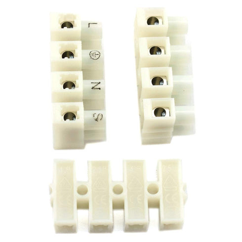 DZS Elec 30pcs Screw Type Quick Connect Terminal 450V 45A 22-10AWG Wire Connectors Butt Terminal Block Universal