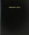 BookFactory Pregnancy Tests Log Book/Journal/Logbook - 120 Page, 8.5''x11'', Black Hardbound (XLog-120-7CS-A-L-Black(Pregnancy Tests