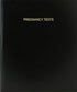 BookFactory Pregnancy Tests Log Book/Journal/Logbook - 120 Page, 8.5''x11'', Black Hardbound (XLog-120-7CS-A-L-Black(Pregnancy Tests