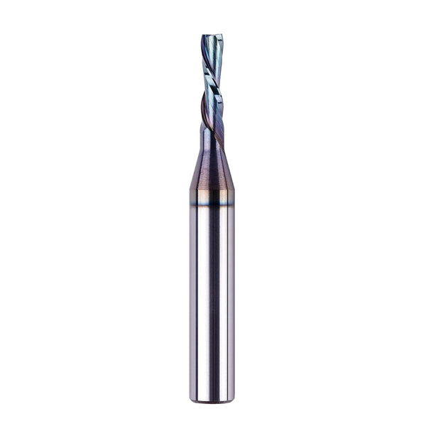 SpeTool 1/8 Inch Downcut CNC Router Bits with 1/4 Inch Shank, Carbide Spiral Down Cut End Mill for Woodworking