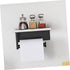 Alipis Stainless Steel Marble Toilet Paper Holder with Shelf Elegant Bathroom Napkin Organizer Wall Mount Design