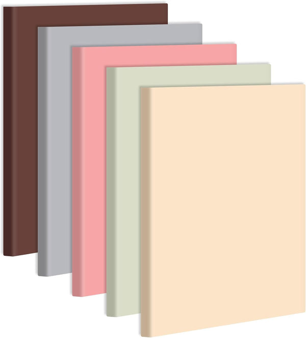 Tenceur 5 Pcs A4 College Ruled Notebook | 8.5'' x 11'' Lined Journal, 200 Pages, Multi Color