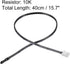 uxcell 5 Pcs 10K NTC Thermistor Probe, 15.7 Inch Epoxy Temperature Sensor for Air Conditioner